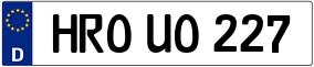Trailer License Plate